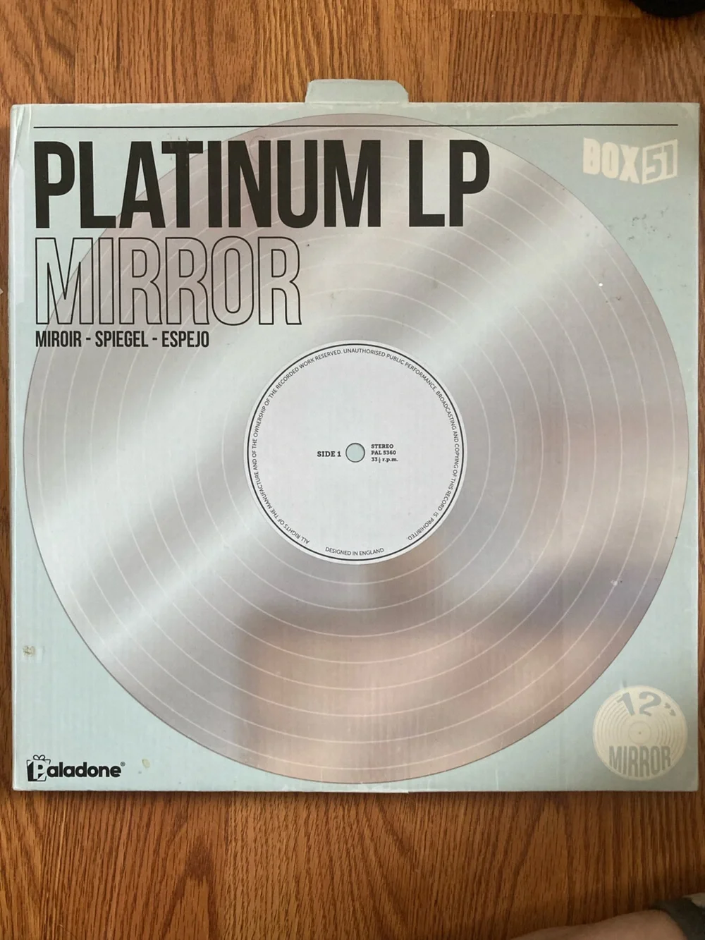 Urban Outfitters Platinum LP Mirror - Silver